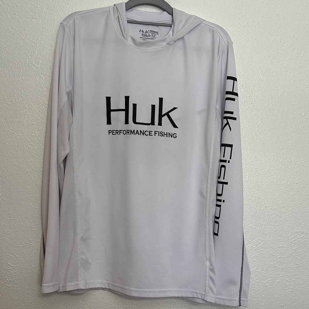 HUK Performance Fishing Long Sleeve Hoodie Shirt